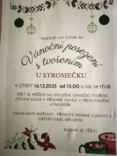 Vánoční tvoření - 1. třída